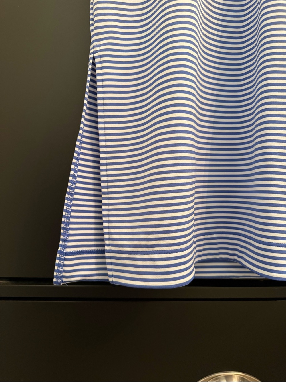 Vineyard Vines Blue and White Striped Polo Midi Dress - Picture 4 of 5